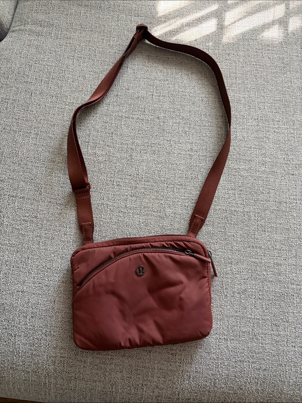lululemon athletica Brick Red Shoulder Belt Bag